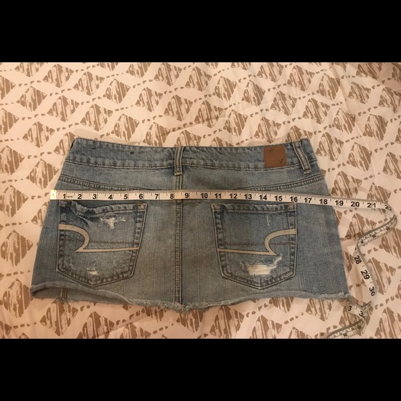 Light Blue Denim Jean Mink Skirt Women’s Size 8 - Picture 6 of 8